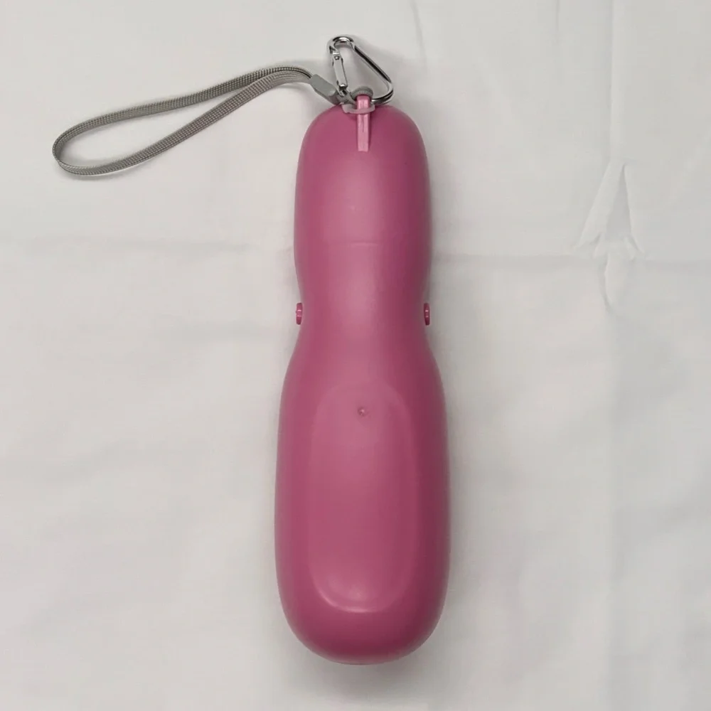Portable 2-in-1 Pet Travel Water Bottle And Food Dispenser - Pink